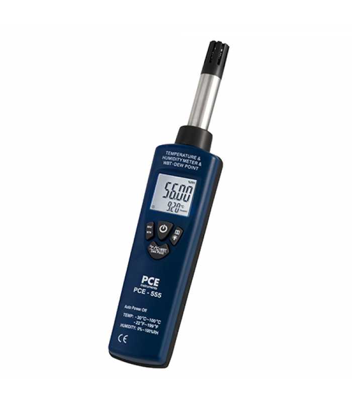 PCE Instruments PCE-555 [PCE-555] Wet-Bulb Temperature Meter -30 to 100°C (-22 to 212°F)